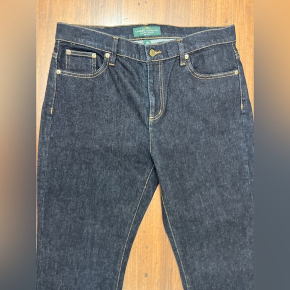 Lauren Ralph Lauren Classic Straight Jeans Size 14 P Dark Wash Preppy School EUC - Picture 15 of 16